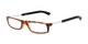 Angle of The Apricot Folding Reader in Tortoise, Women's and Men's Rectangle Reading Glasses