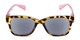 Front of The Azalea Reading Sunglasses in Tortoise/Pink with Smoke