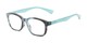 Angle of The Garland in Blue, Women's and Men's Retro Square Reading Glasses