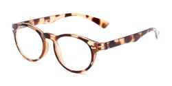 Angle of The Ivy League Bifocal in Brown Tortoise, Women's and Men's Round Reading Glasses