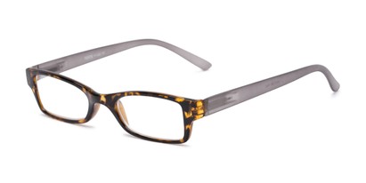 Angle of The Lime in Tortoise/Grey, Women's and Men's Rectangle Reading Glasses