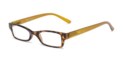 Angle of The Lime in Tortoise/Olive, Women's and Men's Rectangle Reading Glasses