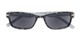 Folded of The Liverpool Reading Sunglasses in Grey Tortoise with Smoke