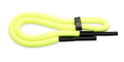 Angle of Neon Sporty Eyewear Retainer Cord in Neon Yellow, Women's and Men's  Neck Cords