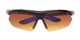 Folded of The Outback Driving Bifocal Reading Sunglasses in Black/Blue with Amber