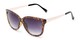 Angle of The Penelope Bifocal Reading Sunglasses in Tortoise/Gold with Smoke, Women's Cat Eye Reading Sunglasses