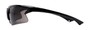 Side of The Phoenix Bifocal Reading Sunglasses in Black with Smoke