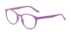 Angle of The Chase in Bright Purple, Women's Round Reading Glasses