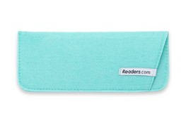 Front of The Felt Reading Glasses Pouch in Teal