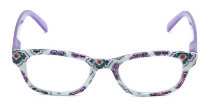 Front of The Sprinkle in Mint/Purple Floral