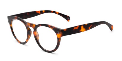 Angle of The Timber in Glossy Tortoise, Women's and Men's Round Reading Glasses