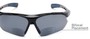 Detail of The Topsail Bifocal Reading Sunglasses in Black/Blue with Smoke