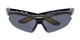 Folded of The Topsail Bifocal Reading Sunglasses in Black/Yellow with Smoke