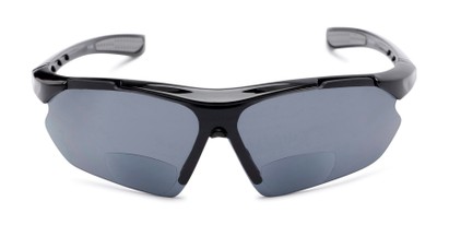 Front of The Topsail Bifocal Reading Sunglasses in Black/Grey with Smoke