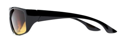 Side of The Utah Driving Bifocal Reading Sunglasses in Black with Amber