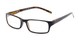 Angle of The Vancouver Bifocal in Black/Yellow Tortoise, Women's and Men's Rectangle Reading Glasses