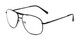 Angle of The Whitaker Bifocal in Black, Women's and Men's Aviator Reading Glasses