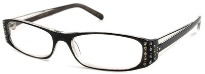 Angle of The Anna in Black and Clear, Women's and Men's  