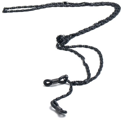 Angle of Baltimore Reading Glasses Chain in Black, Women's and Men's  Neck Chains