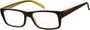 Angle of The Statewood Bifocal in Black/Gold, Women's and Men's Rectangle Reading Glasses