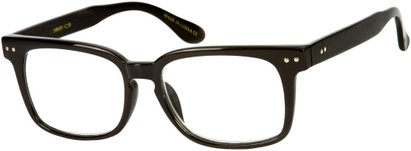 Angle of The Klein in Black, Women's and Men's Retro Square Reading Glasses