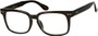 Angle of The Klein in Black, Women's and Men's Retro Square Reading Glasses