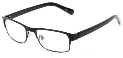 Angle of The Fort Worth in Black, Women's and Men's Browline Reading Glasses