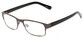 Angle of The Fort Worth in Grey/Black, Women's and Men's Browline Reading Glasses
