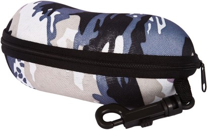 Angle of Large Camouflage Case  in Grey Camo, Women's and Men's  Hard Cases
