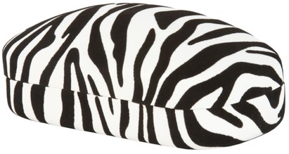 Angle of Extra Large Zebra Case in Black/White Zebra, Women's and Men's  