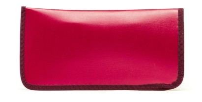 Angle of Large Reading Glasses Pouch in Bright Red, Women's and Men's  Soft Cases / Pouches