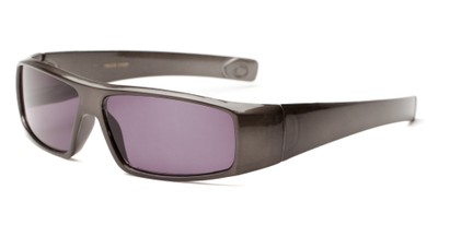 Angle of The Coldwater Reading Sunglasses in Grey with Smoke, Women's and Men's Sport & Wrap-Around Reading Sunglasses
