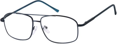 Angle of The Thorton in Blue, Women's and Men's Aviator Reading Glasses