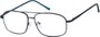 Angle of The Thorton in Blue, Women's and Men's Aviator Reading Glasses