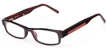 Angle of The Hawthorne Customizable Reader in Maroon, Women's and Men's Rectangle Reading Glasses