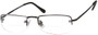 Angle of The Winchester Bifocal in Black, Women's and Men's Rectangle Reading Glasses