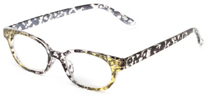 Angle of The Seymour in Yellow/Black Tortoise, Women's Cat Eye Reading Glasses
