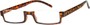 Angle of The Brent in Brown Tortoise, Women's and Men's Rectangle Reading Glasses