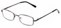 Angle of The Noah in Gunmetal, Women's and Men's Rectangle Reading Glasses