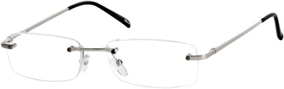 Angle of The Gates in Silver, Women's and Men's Rectangle Reading Glasses