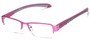Angle of The Roswell in Pink/Grey, Women's and Men's Rectangle Reading Glasses