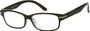 Angle of The Harvey Bifocal in Black, Women's and Men's Rectangle Reading Glasses