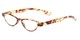 Angle of The Tulip in Brown/Green Floral, Women's Cat Eye Reading Glasses
