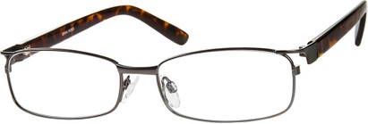 Angle of The Orwell in Grey/Brown Tortoise, Women's and Men's Rectangle Reading Glasses