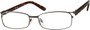 Angle of The Orwell in Grey/Brown Tortoise, Women's and Men's Rectangle Reading Glasses