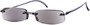 Angle of The Philadelphia Reading Sunglasses in Grey with Grey Lenses, Women's and Men's  