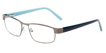 Angle of The Coffee in Grey/ Navy/ Blue, Women's and Men's Rectangle Reading Glasses