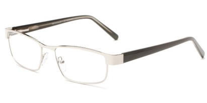 Angle of The Coffee in Silver/ Grey, Women's and Men's Rectangle Reading Glasses