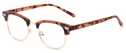Angle of The Fern in Matte Tortoise/Gold, Women's and Men's Browline Reading Glasses