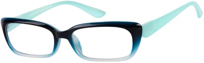 Angle of The Ursula in Blue Fade, Women's and Men's  